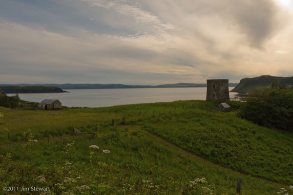 The Uig Folly at Dusk