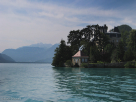 Château de Duingt from the lake