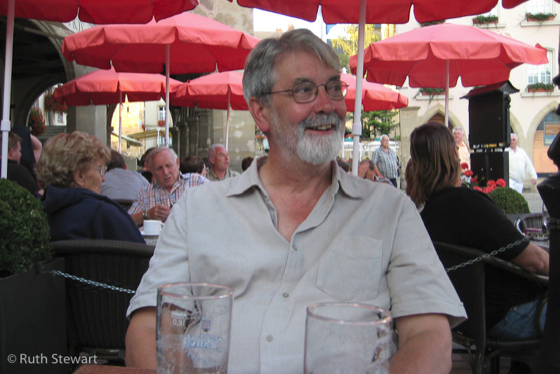 Jim at lunch in Remich