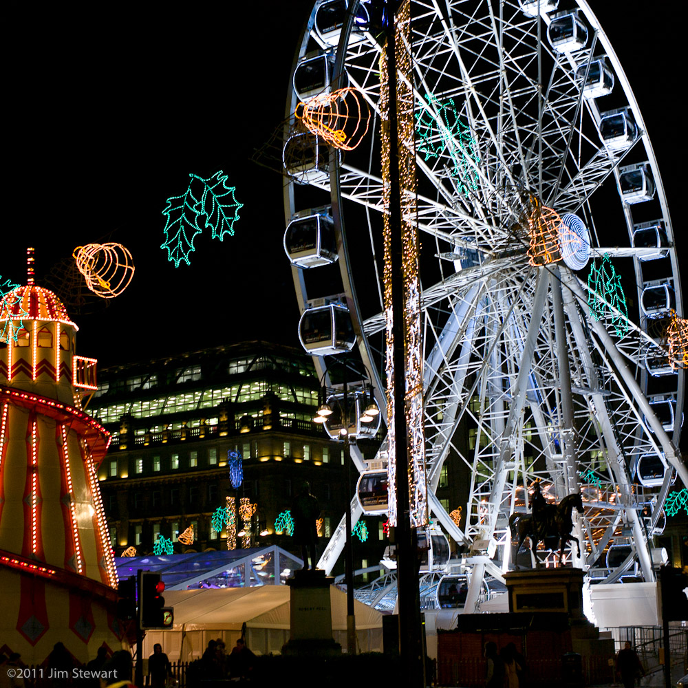 Christmas Lights, George Square, Glasgow